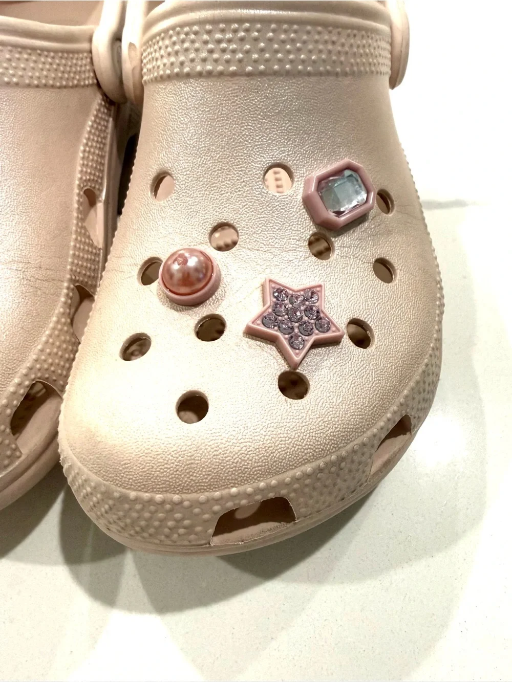Gemstone Shimmer Crocs-Size J4